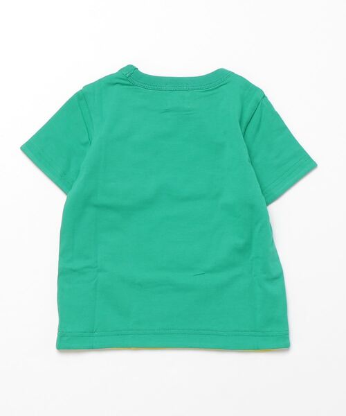 A BATHING APE(アベイシングエイプ)の「BABY MILO COLLEGE REVERSIBLE TEE K(Tシャツ/カットソー・キッズ・グリーン/ネイビー・90/110/120/130/100/140)」の7枚目の写真
