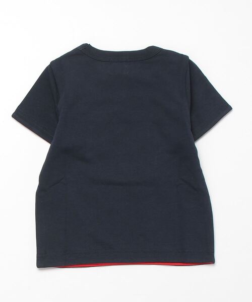 A BATHING APE(アベイシングエイプ)の「BABY MILO COLLEGE REVERSIBLE TEE K(Tシャツ/カットソー・キッズ・グリーン/ネイビー・90/110/120/130/100/140)」の10枚目の写真