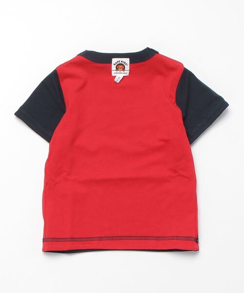 A BATHING APE(アベイシングエイプ)の「BABY MILO COLLEGE REVERSIBLE TEE K(Tシャツ/カットソー・キッズ・グリーン/ネイビー・90/110/120/130/100/140)」の12枚目の写真