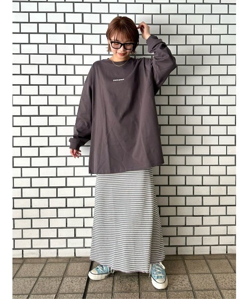 BACK NUMBER（バックナンバー）の「【BACK NUMBER】マルチボーダースカート（スカート・レディース・グリーン/オレンジ・M/L）」の20枚目の写真