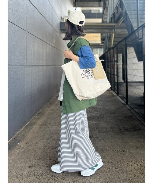 BACK NUMBER（バックナンバー）の「【BACK NUMBER】マルチボーダースカート（スカート・レディース・グリーン/オレンジ・M/L）」の22枚目の写真
