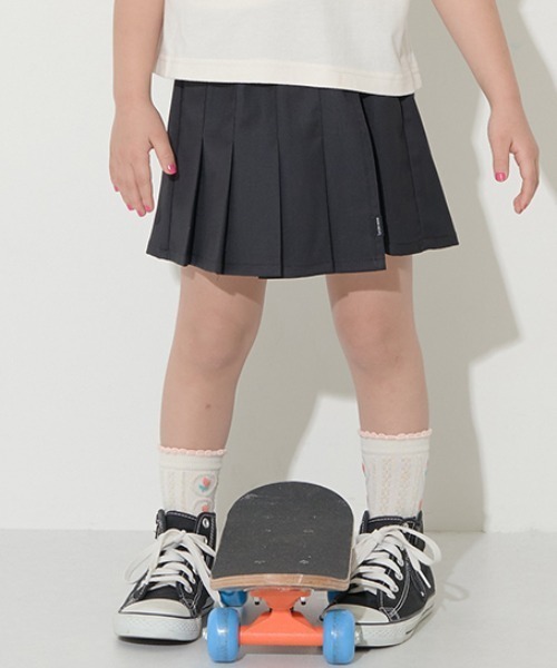 Lycee mine（リセマイン）の「プリーツタイトスカパン（その他パンツ・キッズ・ピンク/ベージュ/ブラック/アイボリー・120cm/140cm/100cm/130cm/150cm/110cm）」の2枚目の写真