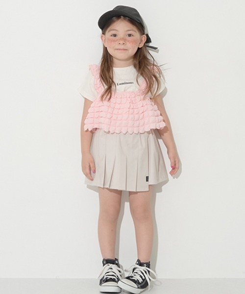 Lycee mine（リセマイン）の「プリーツタイトスカパン（その他パンツ・キッズ・ピンク/ベージュ/ブラック/アイボリー・120cm/140cm/100cm/130cm/150cm/110cm）」の5枚目の写真