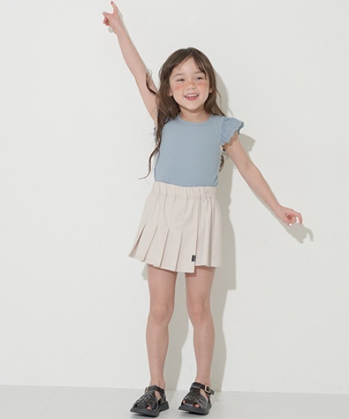 Lycee mine（リセマイン）の「プリーツタイトスカパン（その他パンツ・キッズ・ピンク/ベージュ/ブラック/アイボリー・120cm/140cm/100cm/130cm/150cm/110cm）」の8枚目の写真