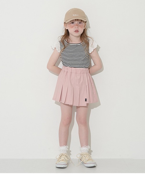 Lycee mine（リセマイン）の「プリーツタイトスカパン（その他パンツ・キッズ・ピンク/ベージュ/ブラック/アイボリー・120cm/140cm/100cm/130cm/150cm/110cm）」の9枚目の写真