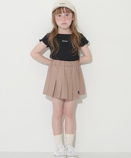 Lycee mine（リセマイン）の「プリーツタイトスカパン（その他パンツ・キッズ・ピンク/ベージュ/ブラック/アイボリー・120cm/140cm/100cm/130cm/150cm/110cm）」の17枚目の写真