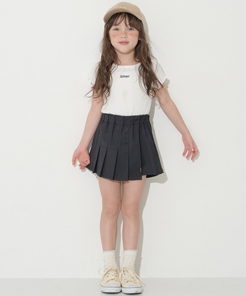 Lycee mine（リセマイン）の「プリーツタイトスカパン（その他パンツ・キッズ・ピンク/ベージュ/ブラック/アイボリー・120cm/140cm/100cm/130cm/150cm/110cm）」の19枚目の写真