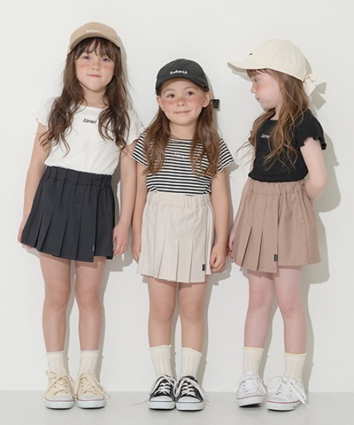 Lycee mine（リセマイン）の「プリーツタイトスカパン（その他パンツ・キッズ・ピンク/ベージュ/ブラック/アイボリー・120cm/140cm/100cm/130cm/150cm/110cm）」の15枚目の写真