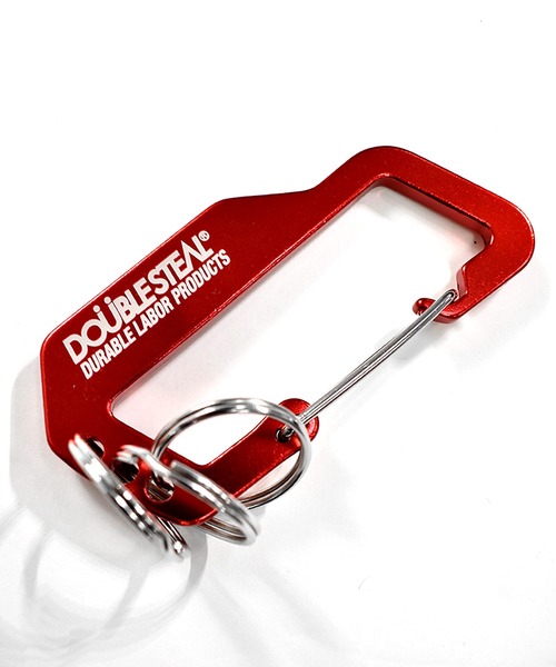 DOUBLE STEAL(ダブルスティール)の「Carabiner(キーホルダー・メンズ・シルバー/ブラック/レッド・FREE)」の3枚目の写真