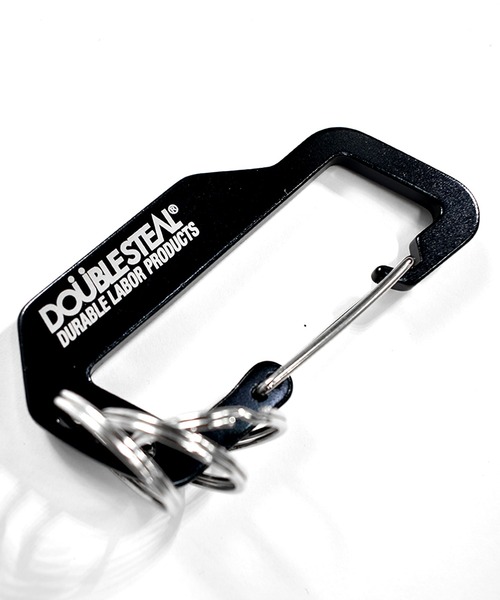 DOUBLE STEAL(ダブルスティール)の「Carabiner(キーホルダー・メンズ・シルバー/ブラック/レッド・FREE)」の2枚目の写真