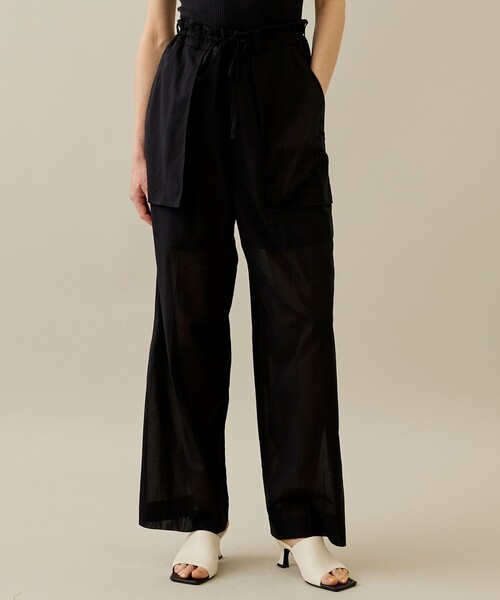 rito structure/リトストラクチャー】シースルーコットンテーパード  