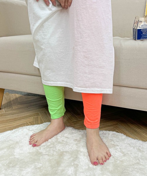 Healthknit（ヘルスニット）の「【 HealthKnit / ヘルスニット 】ネオンカラー バイカラー レギンス インナー 4608 SIP（レギンス/スパッツ・レディース・サックスブルー/ピンク/グリーン/ネイビー/イエロー/オレンジ/その他1/その他2・M/L）」の8枚目の写真