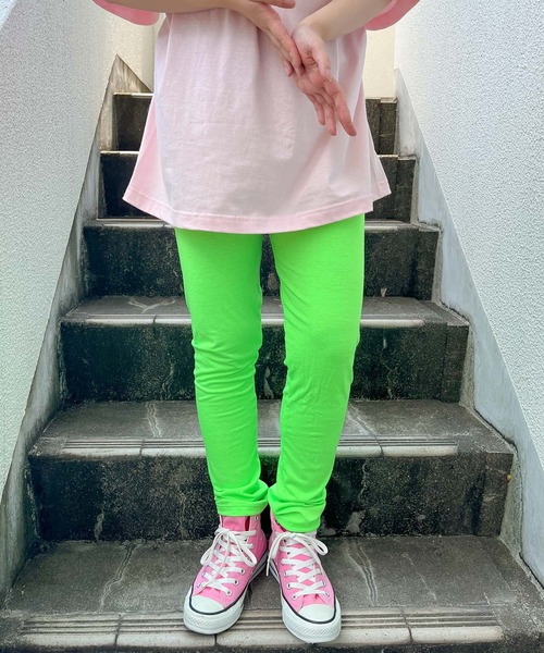 Healthknit（ヘルスニット）の「【 HealthKnit / ヘルスニット 】ネオンカラー バイカラー レギンス インナー 4608 SIP（レギンス/スパッツ・レディース・サックスブルー/ピンク/グリーン/ネイビー/イエロー/オレンジ/その他1/その他2・M/L）」の15枚目の写真