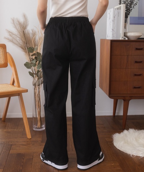 Ada.(エイダ)の「ぐるゴム 2way カーゴパンツ(カーゴパンツ・レディース・ベージュ/ブラック/カーキ・L/M)」の5枚目の写真