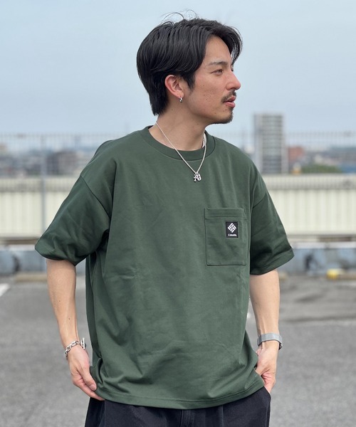 Columbia(コロンビア)の「WEB限定 Columbia JAMES BROOK SHORT SLEEVE TEE(Tシャツ/カットソー・メンズ・ホワイト/グリーン/ブラック・M/L)」の10枚目の写真