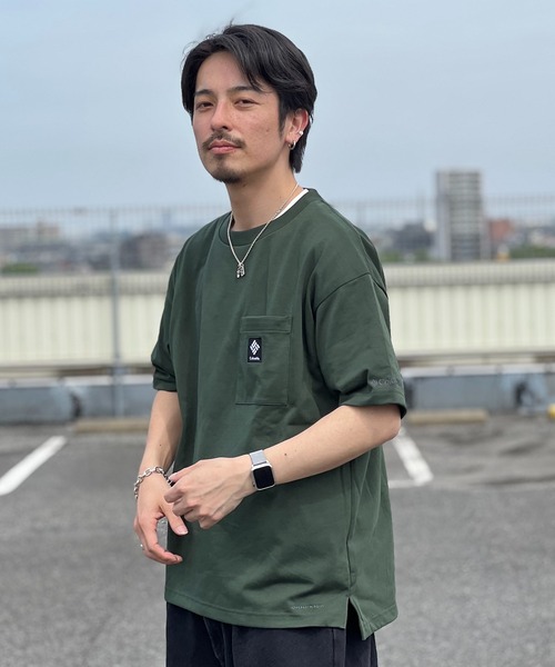 Columbia(コロンビア)の「WEB限定 Columbia JAMES BROOK SHORT SLEEVE TEE(Tシャツ/カットソー・メンズ・ホワイト/グリーン/ブラック・M/L)」の11枚目の写真