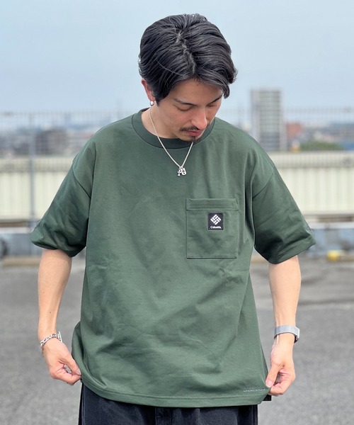 Columbia(コロンビア)の「WEB限定 Columbia JAMES BROOK SHORT SLEEVE TEE(Tシャツ/カットソー・メンズ・ホワイト/グリーン/ブラック・M/L)」の12枚目の写真