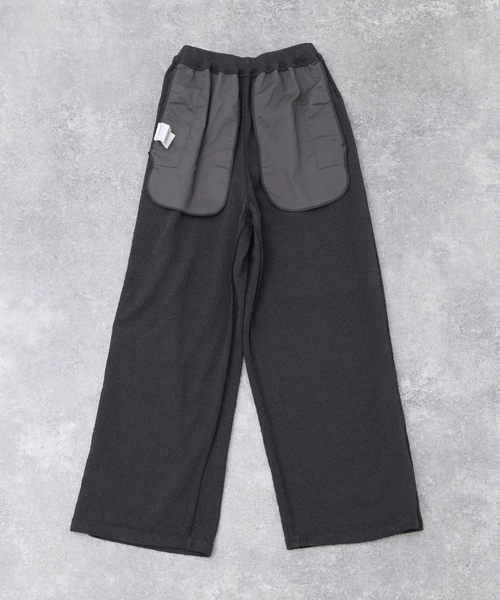 walenode(ウェルノード)の「【walenode / ウェルノード 】ペーパーブークレ ニットパンツ(その他パンツ・メンズ・チャコールグレー/ネイビー・1)」の15枚目の写真