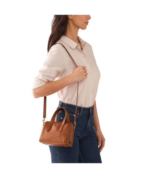 FOSSIL(フォッシル)の「フォッシル サッチェルバッグ レディース レザー ブラウン スマホ収納可 SHB3117210(ショルダーバッグ・レディース・ブラウン・FREE)」の14枚目の写真