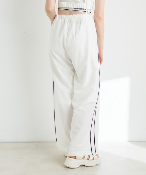 OLIVE des OLIVE(オリーブデオリーブ)の「サイドラインゆるワイドパンツ 1031020130(その他パンツ・レディース・ピンク/チャコールグレー/オフホワイト/ブラック・FREE)」の11枚目の写真
