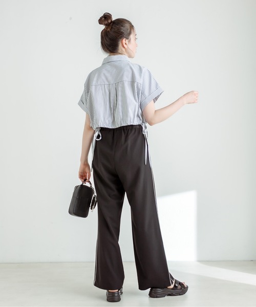 OLIVE des OLIVE(オリーブデオリーブ)の「サイドラインゆるワイドパンツ 1031020130(その他パンツ・レディース・ピンク/チャコールグレー/オフホワイト/ブラック・FREE)」の16枚目の写真