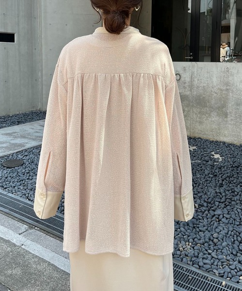 CAPRICIEUX LE'MAGE(カプリシューレマージュ)の「メッシュシャツ(シャツ/ブラウス・レディース・ホワイト/ブラック/ベージュ・FREE)」の20枚目の写真