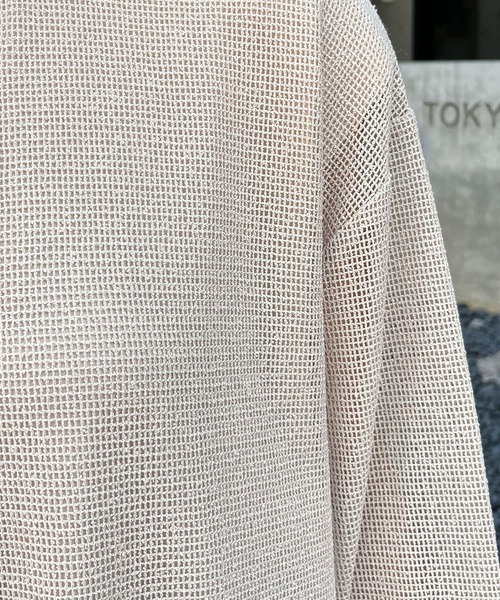 CAPRICIEUX LE'MAGE(カプリシューレマージュ)の「メッシュシャツ(シャツ/ブラウス・レディース・ホワイト/ブラック/ベージュ・FREE)」の15枚目の写真