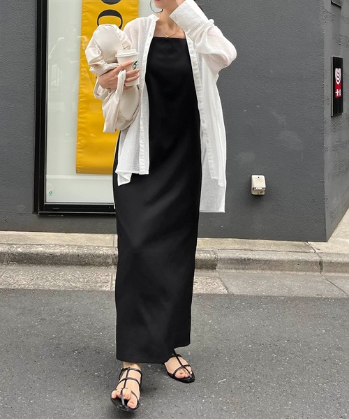 CAPRICIEUX LE'MAGE(カプリシューレマージュ)の「メッシュシャツ(シャツ/ブラウス・レディース・ホワイト/ブラック/ベージュ・FREE)」の11枚目の写真