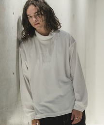 CASPER JOHN | Velor mockneck T-shirts/ベロアモックネックTシャツ(Tシャツ/カットソー)