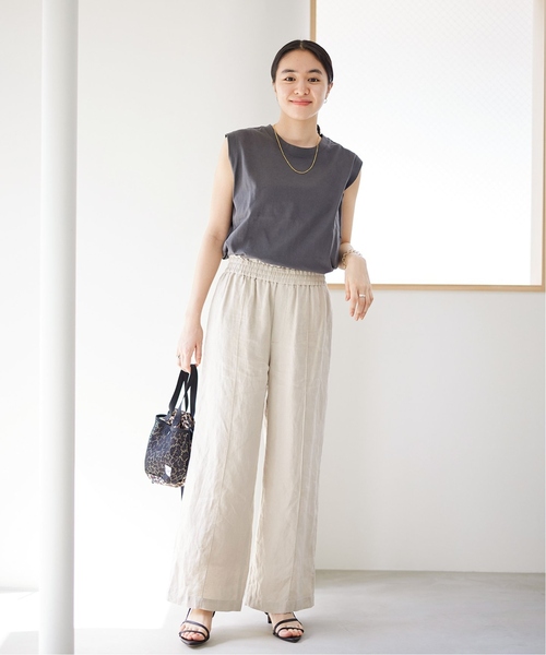 JOURNAL STANDARD（ジャーナルスタンダード）の「《追加2》リネンイージースラックスパンツ（その他パンツ・レディース・ピンク/グリーン/アイボリー・40/38/36）」の14枚目の写真