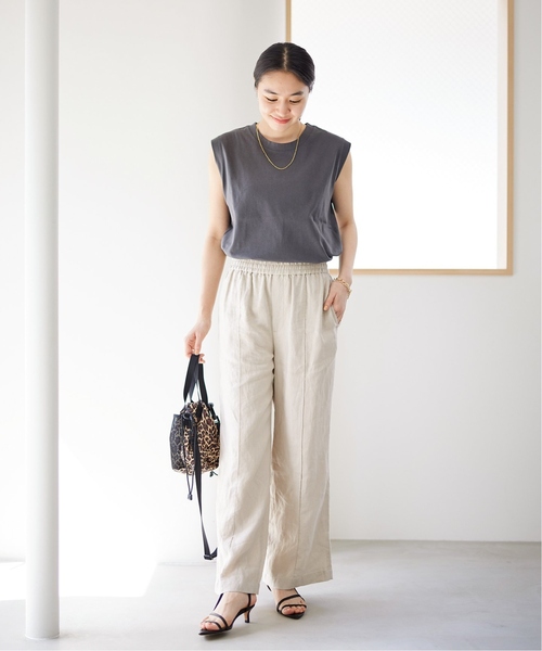 JOURNAL STANDARD（ジャーナルスタンダード）の「《追加2》リネンイージースラックスパンツ（その他パンツ・レディース・ピンク/グリーン/アイボリー・40/38/36）」の19枚目の写真