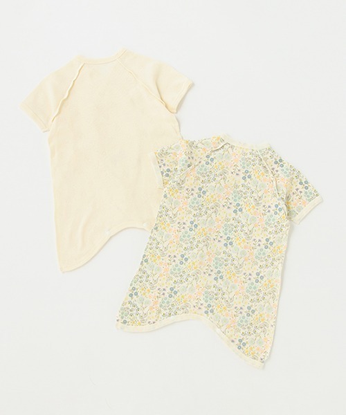 petit main（プティマイン）の「【オーガニック】コンビ肌着（肌着・キッズ・ライトグリーン/アイボリー/ブルーグレー/ライトピンク・50-70cm）」の6枚目の写真