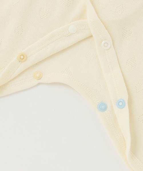 petit main（プティマイン）の「【オーガニック】コンビ肌着（肌着・キッズ・ライトグリーン/アイボリー/ブルーグレー/ライトピンク・50-70cm）」の16枚目の写真