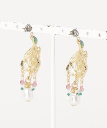ANNA SUI（アナスイ）の「孔雀の羽モチーフ ピアス（ピアス（両耳用
