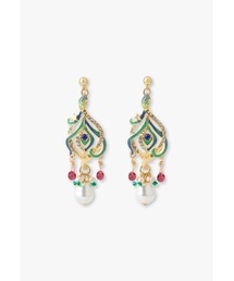 ANNA SUI（アナスイ）の「孔雀の羽モチーフ ピアス（ピアス（両耳用