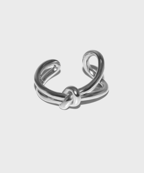 LHME(エルエイチエムイー)の「LHME ノットリング/サージカルステンレス316L(金属アレルギー対応)(リング・レディース・ゴールド/シルバー・9号/11号/13号/15号)」の1枚目の写真