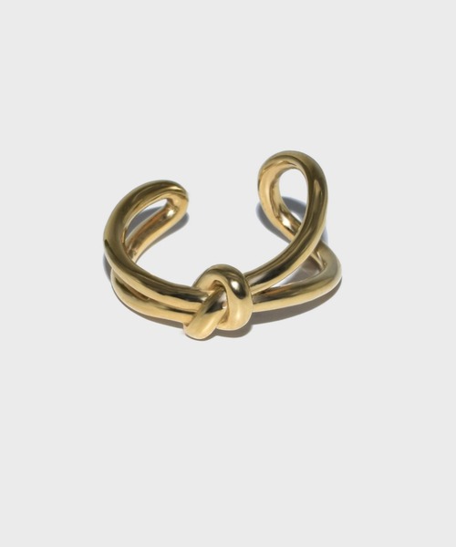 LHME(エルエイチエムイー)の「LHME ノットリング/サージカルステンレス316L(金属アレルギー対応)(リング・レディース・ゴールド/シルバー・9号/11号/13号/15号)」の2枚目の写真