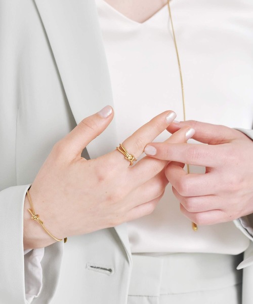 LHME(エルエイチエムイー)の「LHME ノットリング/サージカルステンレス316L(金属アレルギー対応)(リング・レディース・ゴールド/シルバー・9号/11号/13号/15号)」の18枚目の写真