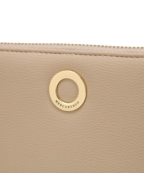 MERCURYDUO（マーキュリーデュオ）の「【MERCURYDUO/マーキュリーデュオ】メタルアイレット　長財布（財布・レディース・ベージュ/スモークピンク/ブラック/ベージュ系その他/アイボリー・FREE）」の9枚目の写真
