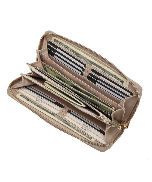 MERCURYDUO（マーキュリーデュオ）の「【MERCURYDUO/マーキュリーデュオ】メタルアイレット　長財布（財布・レディース・ベージュ/スモークピンク/ブラック/ベージュ系その他/アイボリー・FREE）」の20枚目の写真