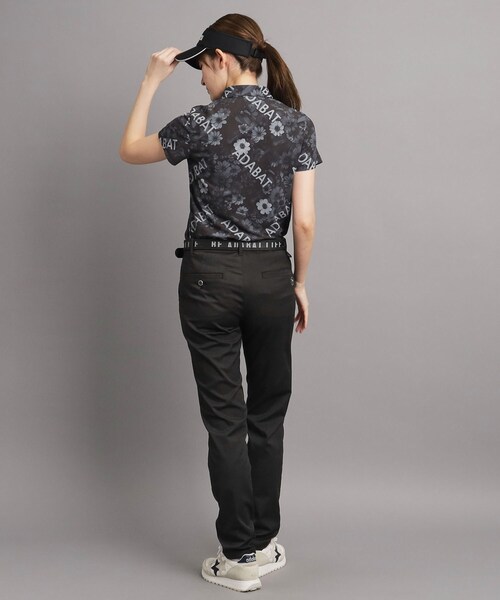 adabat（アダバット）の「◆【UVカット/吸水速乾】フラワーデザイン 半袖ポロシャツ（ポロシャツ・レディース・ブラック系/ピンク系・38/40/42）」の17枚目の写真