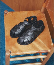 green label relaxing | 【別注】＜AMIT LEATHER COMPANY＞GLR レザー グルカ サンダル(サンダル)