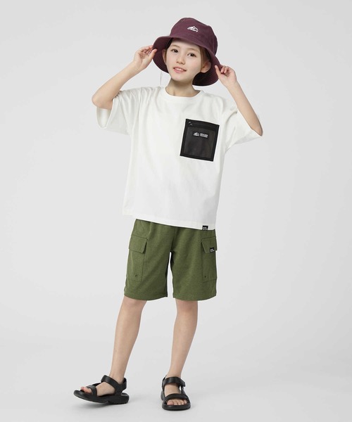 CAMP7(キャンプセブン)の「CAMP7(キャンプ7)【水陸両用】ポケットTシャツ(Tシャツ/カットソー・キッズ・ホワイト/パープル・120/105/130/150/140/160)」の3枚目の写真