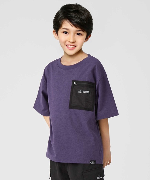 CAMP7(キャンプセブン)の「CAMP7(キャンプ7)【水陸両用】ポケットTシャツ(Tシャツ/カットソー・キッズ・ホワイト/パープル・120/105/130/150/140/160)」の7枚目の写真