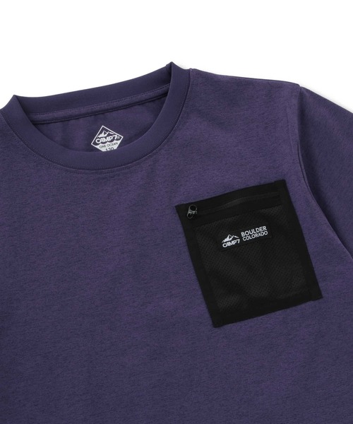 CAMP7(キャンプセブン)の「CAMP7(キャンプ7)【水陸両用】ポケットTシャツ(Tシャツ/カットソー・キッズ・ホワイト/パープル・120/105/130/150/140/160)」の13枚目の写真