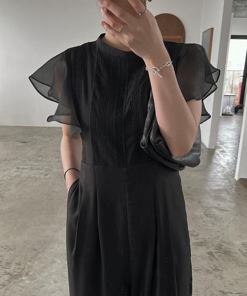 WILLFULLY（ウィルフリー）の「frill organdy back open all-in