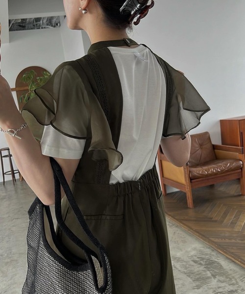 WILLFULLY（ウィルフリー）の「frill organdy back open all-in