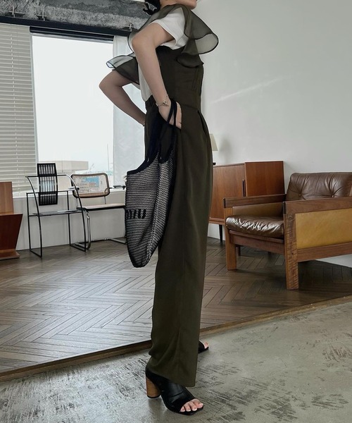 WILLFULLY（ウィルフリー）の「frill organdy back open all-in