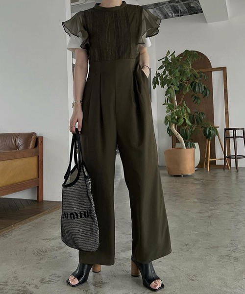 WILLFULLY（ウィルフリー）の「frill organdy back open all-in