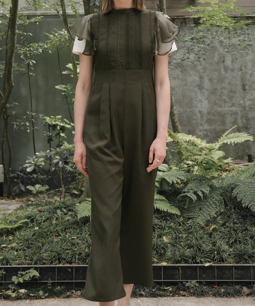 WILLFULLY（ウィルフリー）の「frill organdy back open all-in
